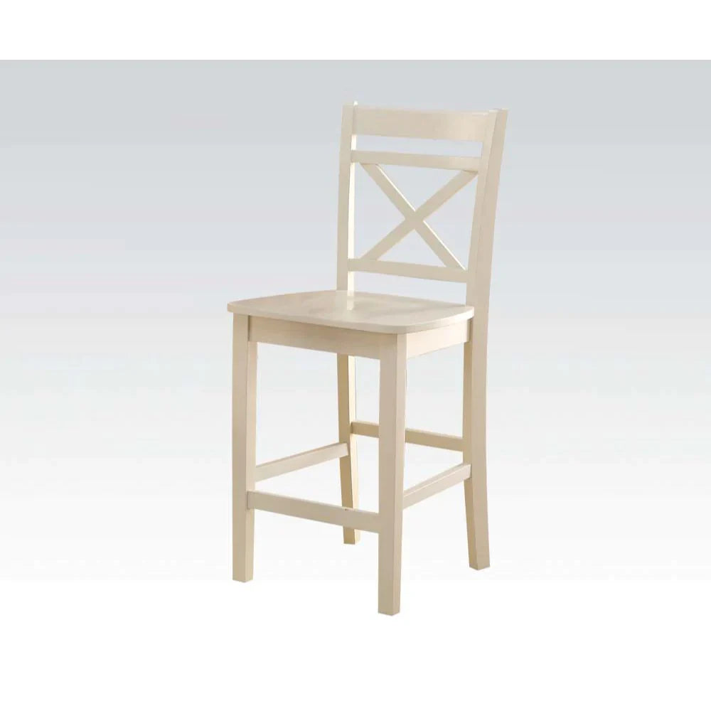 Tartys Cream Counter Height Chair Model 72547 By ACME Furniture
