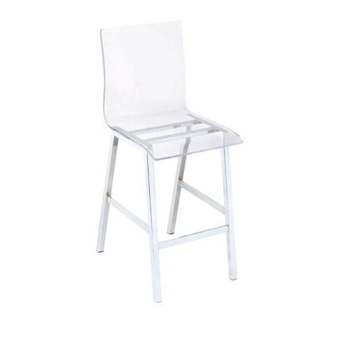 Nadie Clear Acrylic & Chrome Counter Height Chair Model 72592 By ACME Furniture