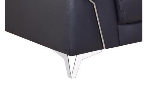 727 DivanItalia Navy Sofa – Top Grain Italian LeatherModel:  727-NAVY-S