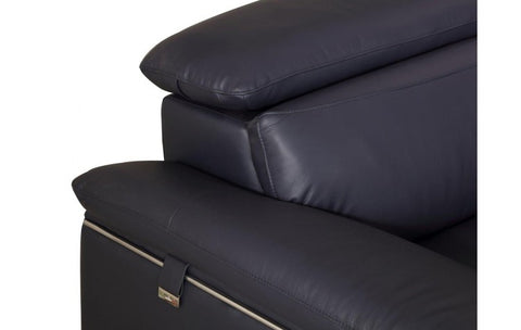 727 DivanItalia Navy Chair – Top Grain Italian LeatherModel:  727-NAVY-CH