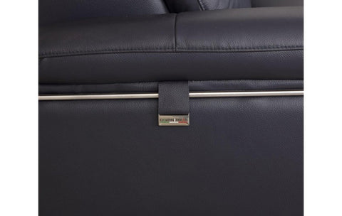 727 DivanItalia Navy Chair – Top Grain Italian LeatherModel:  727-NAVY-CH