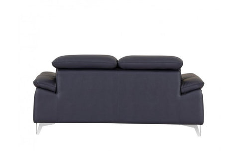 727 DivanItalia Navy Loveseat – Top Grain Italian LeatherModel:  727-NAVY-L