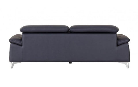 727 DivanItalia Navy Sofa – Top Grain Italian LeatherModel:  727-NAVY-S
