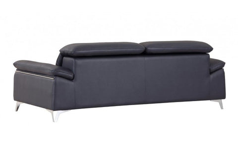 727 DivanItalia Navy Sofa – Top Grain Italian LeatherModel:  727-NAVY-S