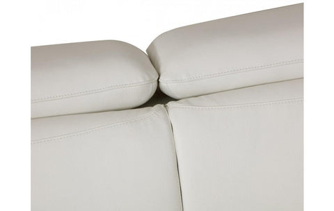 727 DivanItalia White Sofa – Top Grain Italian LeatherModel:  727-WHITE-S