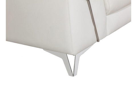 727 DivanItalia White Sofa – Top Grain Italian LeatherModel:  727-WHITE-S