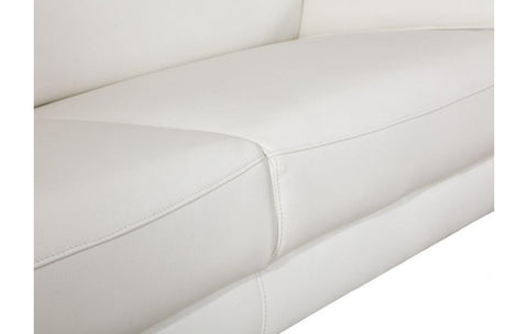 727 DivanItalia White Sofa – Top Grain Italian LeatherModel:  727-WHITE-S