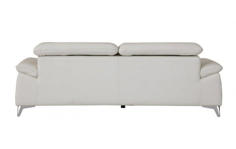 727 DivanItalia White Sofa – Top Grain Italian LeatherModel:  727-WHITE-S