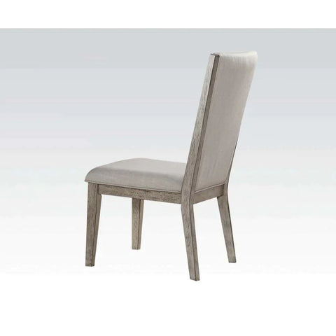 Rocky Fabric & Gray Oak Side Chair Model 72862 By ACME Furniture