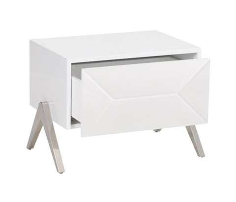 Modrest Candid Modern White Nightstand Model VGVCN1109