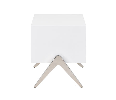 Modrest Candid Modern White Nightstand Model VGVCN1109
