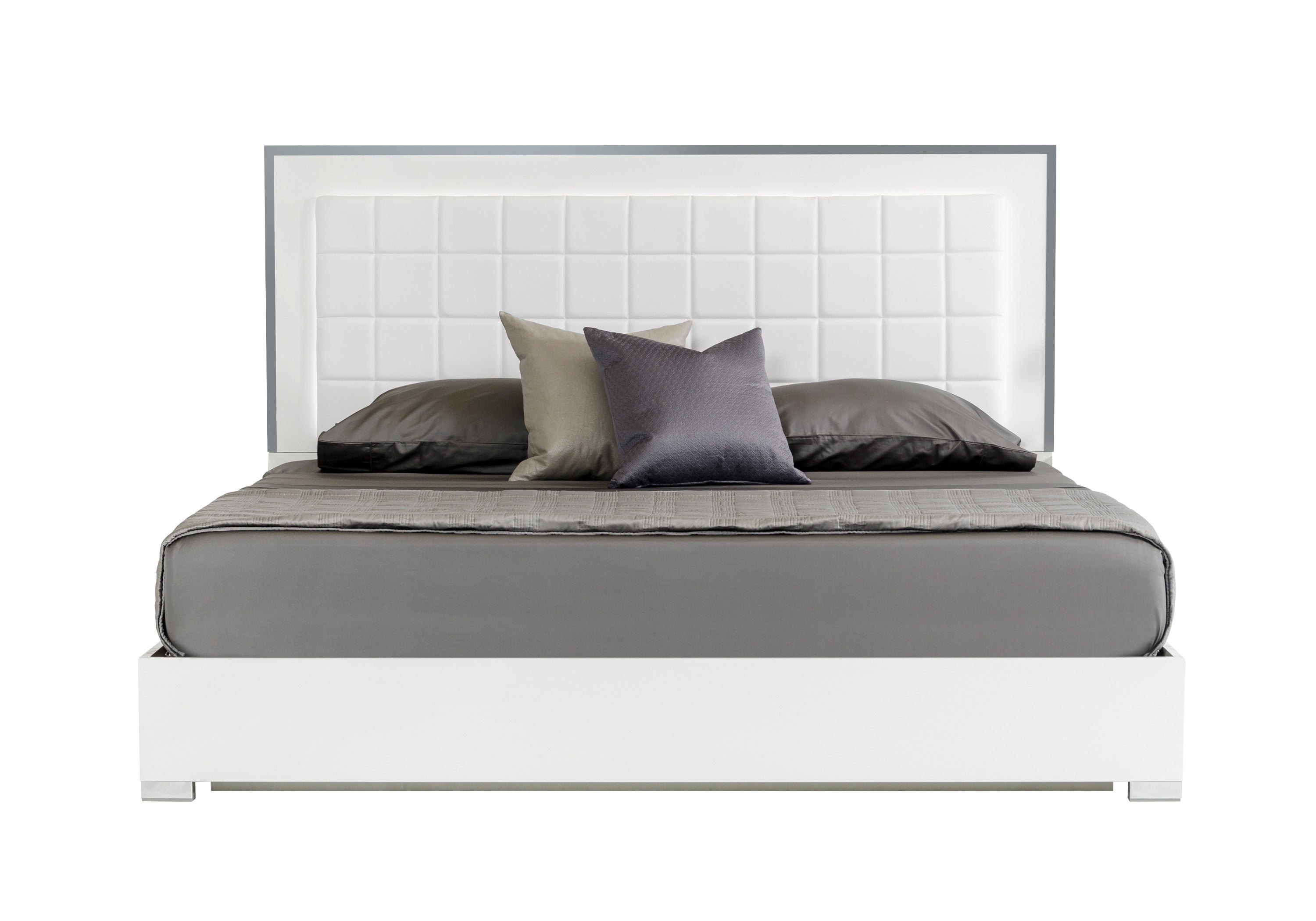 Modrest San Marino Modern White Bed Model VGACSANMARINO-BED-WHT