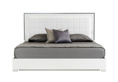 Modrest San Marino Modern White Bed Model VGACSANMARINO-BED-WHT