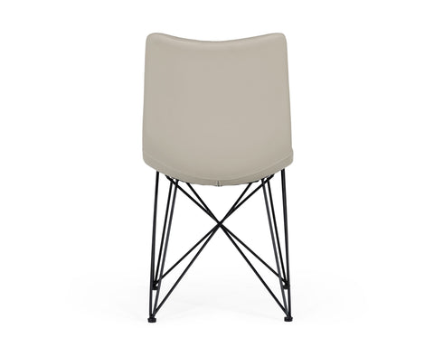 Naomi Modern Grey Leatherette Dining Chair (Set of 2) By VIG Furniture