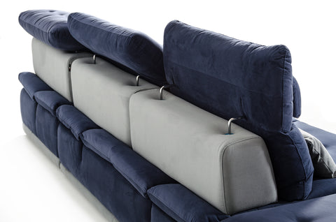 David Ferrari Daiquiri Italian Modern Blue & Grey Modular Sectional Sofa Model VGFTDAIQUIRI-BLU