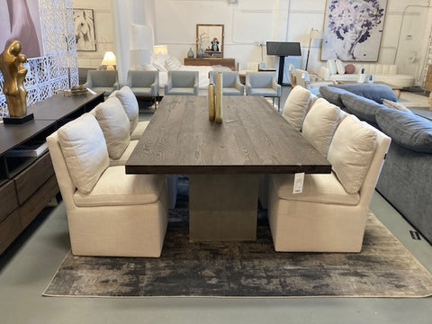 Modrest Renzo Modern Oak & Concrete 94" Dining Table Model VGGRRENZO-94