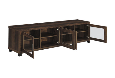 Coaster Sachin Rectangular TV Console with Glass Doors Model 736293