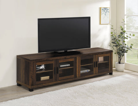 Coaster Sachin Rectangular TV Console with Glass Doors Model 736293