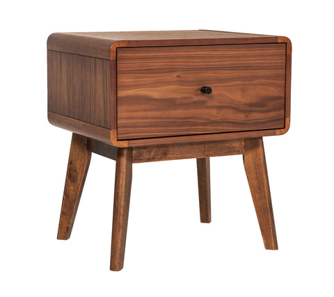 Modrest Marshall Mid Century Modern Walnut Nightstand Model VGMABR-39-NS