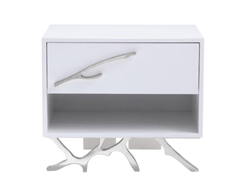 Modrest Legend Modern White Nightstand Model VGVCN8111-WHT