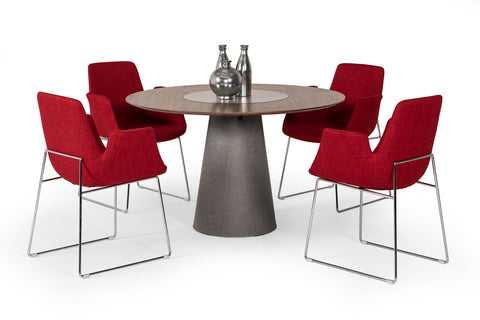 Modrest Altair Modern Red Fabric Dining Chair By VIG Furniture