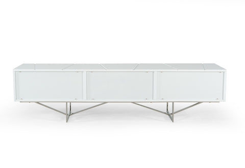 Modrest Chrysler Modern White Tv Stand Model VGVCTV8978-WHT