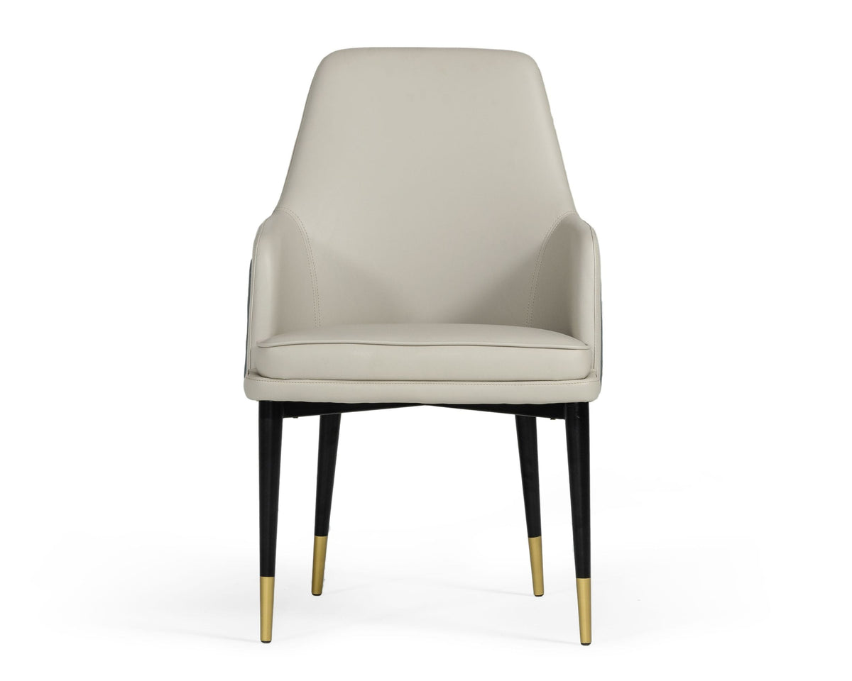 Modrest Duval Modern White & Grey Dining Chair Model VGVCB8766A-WHTGRY