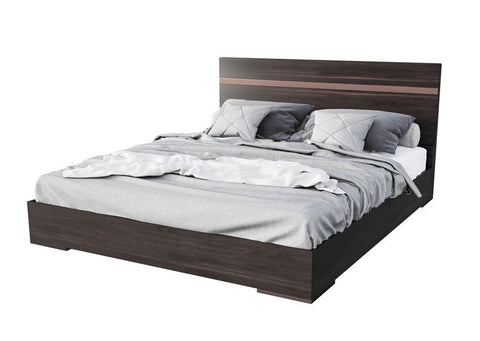 Nova Domus Benzon Italian Modern Dark Rovere Bed Model VGACBENZON-BED