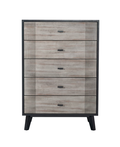 Nova Domus Panther Contemporary Grey & Black Chest Model VGMABR-77-CHEST