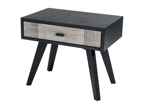 Nova Domus Panther Contemporary Grey & Black Nightstand Model VGMABR-77-NS