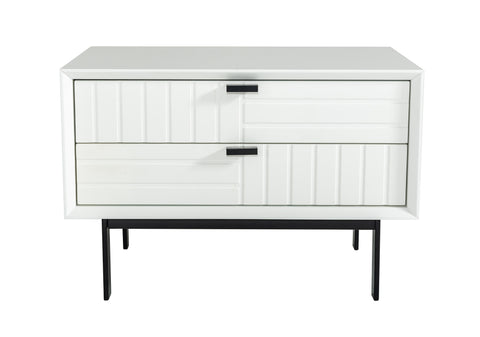 Nova Domus Valencia Contemporary White Nightstand Model VGMABR-76-NS