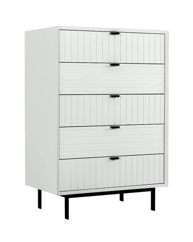Nova Domus Valencia Contemporary White Chest Model VGMABR-76-CHEST