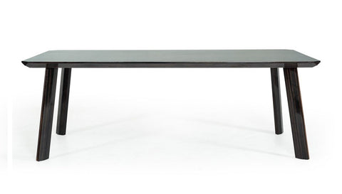 Modrest Chadwick Modern Ebony & Rosegold Dining Table Model VGHB297T3-EBN