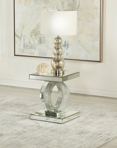 Coaster Breena Square End Table Mirror Model 753277