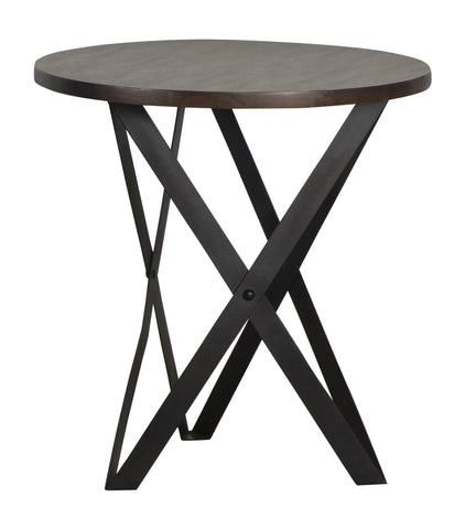 Coaster Zack Round End Table Smokey Grey and Black Model 753497