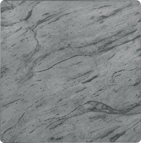 Coaster Square End Table Faux Grey Marble and Black Model 753517