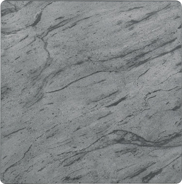 Coaster Square End Table Faux Grey Marble and Black Model 753517