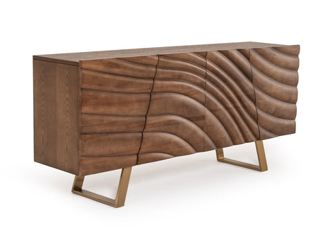 Modrest Finley Modern Walnut & Gold Buffet By VIG Furniture