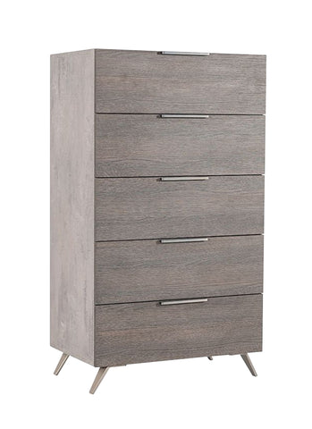 Nova Domus Bronx Italian Modern Faux Concrete & Grey Chest Model VGACBRONX-CHEST