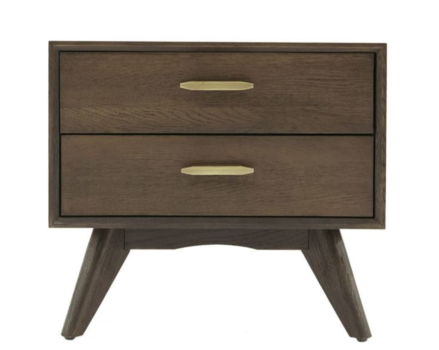 Modrest Novak Modern Dark Oak Nightstand Model VGLBNANT-NS60