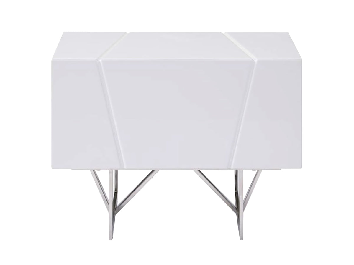 Modrest Chrysler Modern White Nightstand Model VGVCN8978-WHT