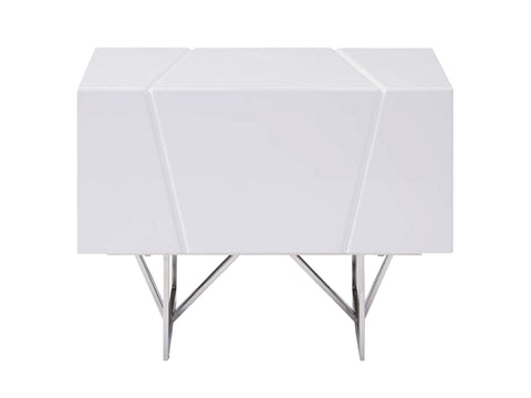 Modrest Chrysler Modern White Nightstand Model VGVCN8978-WHT