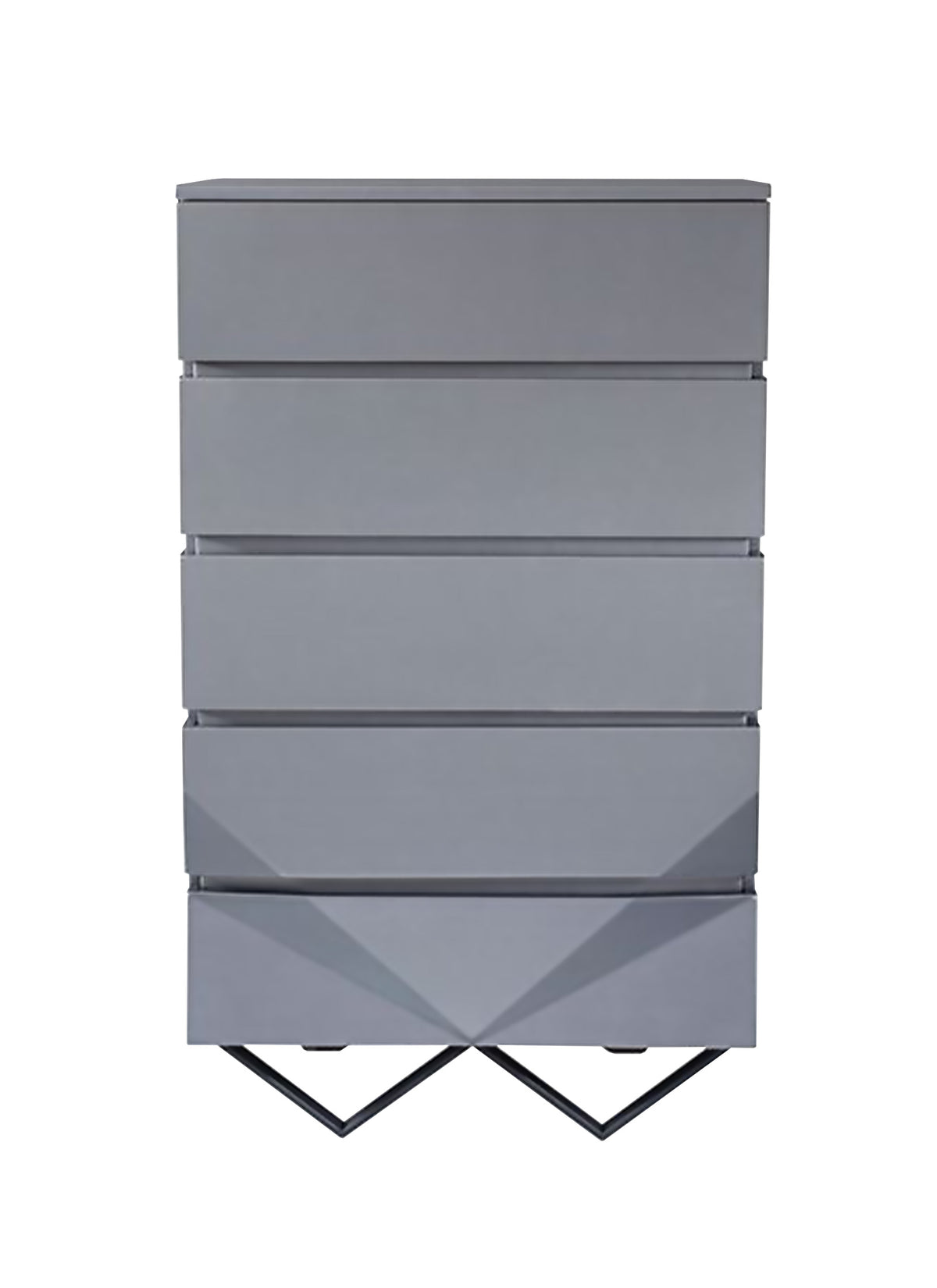 Modrest Duke Modern Grey & Black Gun Chrome Chest Model VGVCJ811-5H-GRY