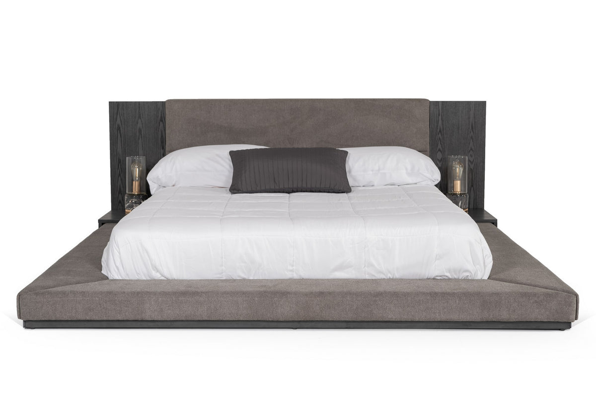 Queen Nova Domus Jagger Modern Grey Bed Model VGMABR-55-GRY-BED-Q