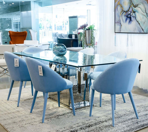 Modrest Sanders Modern Blue Dining Chair By VIG Furniture