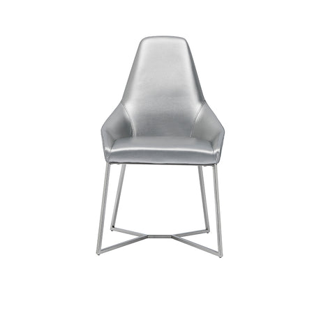 Modrest Sarah Modern Pearl Grey Leatherette Dining Chair (Set of 2) By VIG Furniture