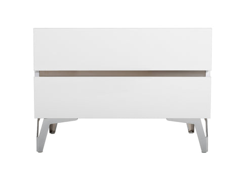 Nova Domus Angela Italian Modern White Nightstand Model VGACANGELA-NS