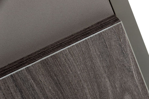 Nova Domus Lucia Italian Modern Elm And Matte Grey Nightstand Model VGACLUCIA-NS-GRY