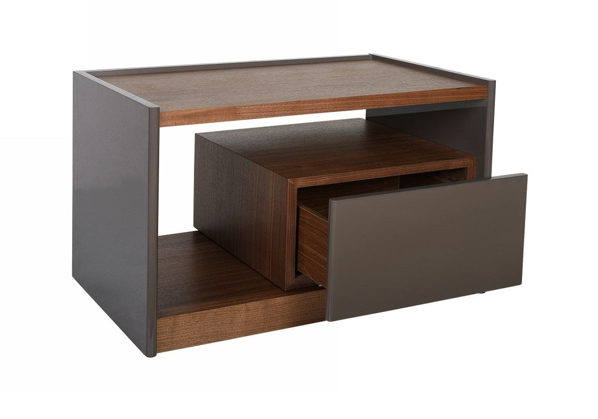 Modrest Tara Modern Walnut Nightstand  Model VGBB-RU-DW70-WAL