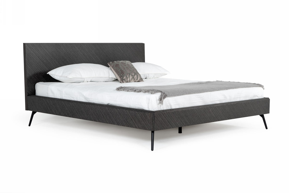 Modrest Gaige Eastern King Modern Grey Elm Bed  Model VGBB-MA1907-GRY-EK